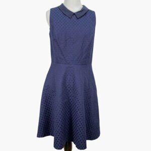 Tommy Hilfiger Navy Blue Polka Dot Sleeveless Cocktail Dress | Size 10